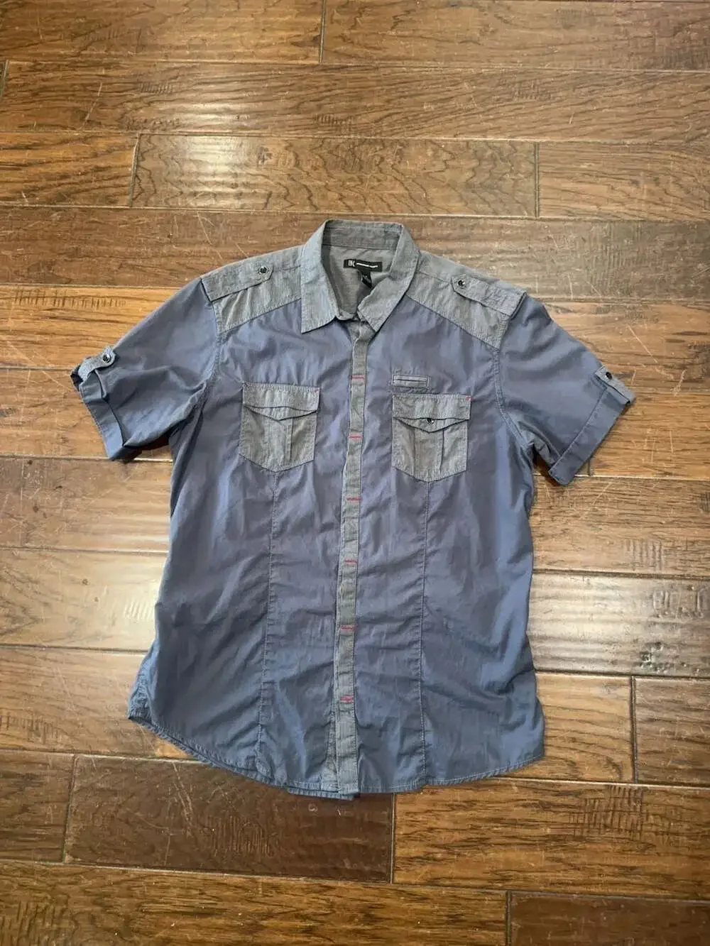 INC International Concepts Men's Size M Short Sleeve Button Down Shirt